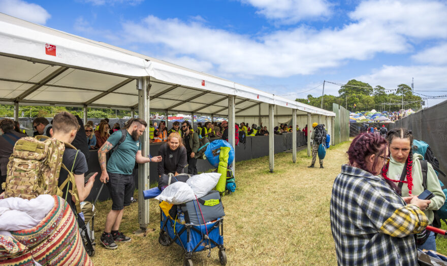 Entrance marquee at download festival