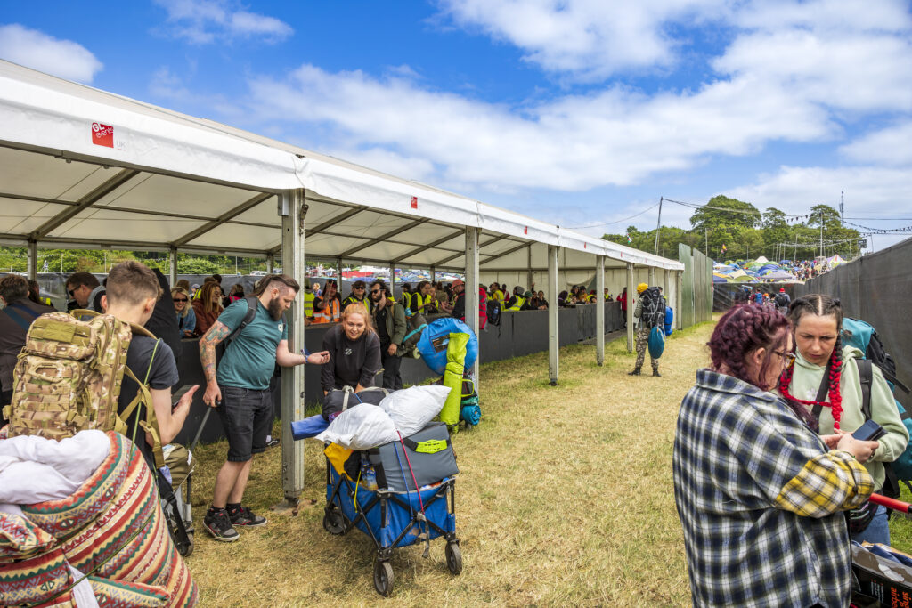 Entrance marquee at download festival