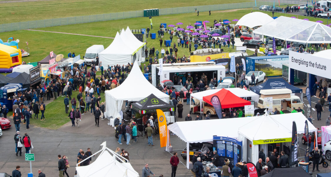 Fully Charged Live, Farnborough. Temporary structures provided by GL events UK