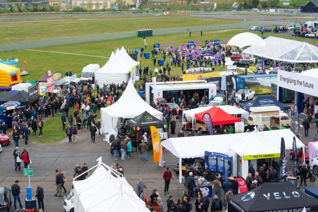 Fully Charged Live, Farnborough. Temporary structures provided by GL events UK