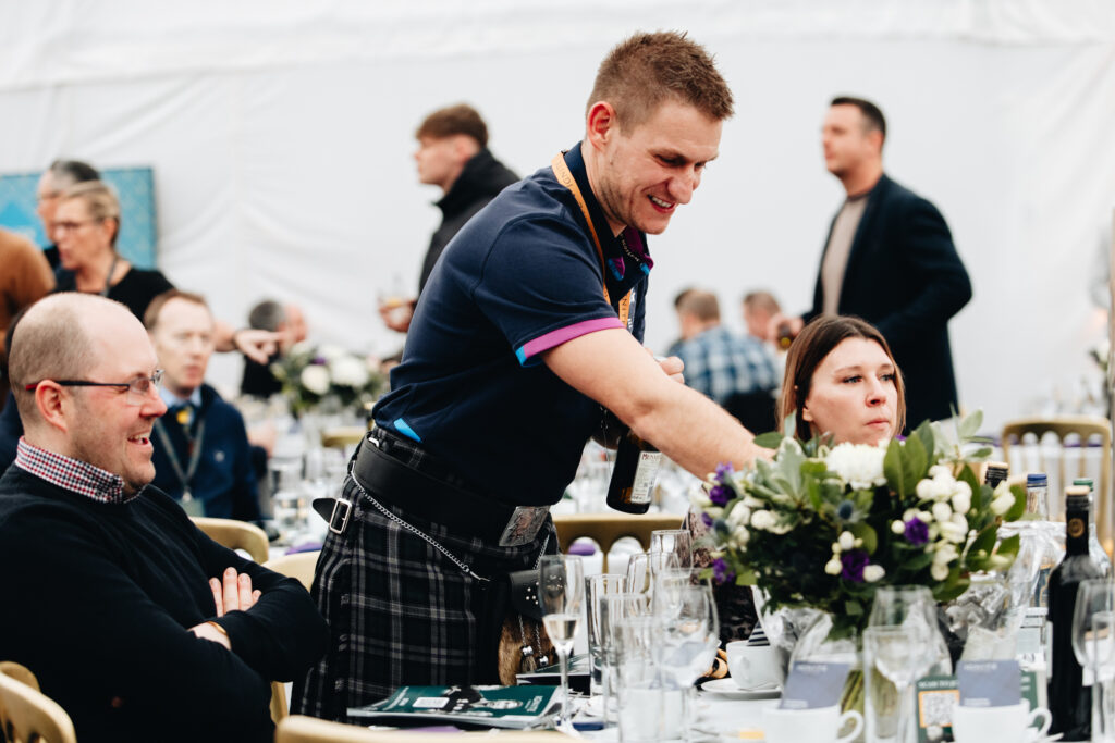 Hospitality at Murrayfield Six Nations, temporary structures provided by GL events UK and Field & Lawn