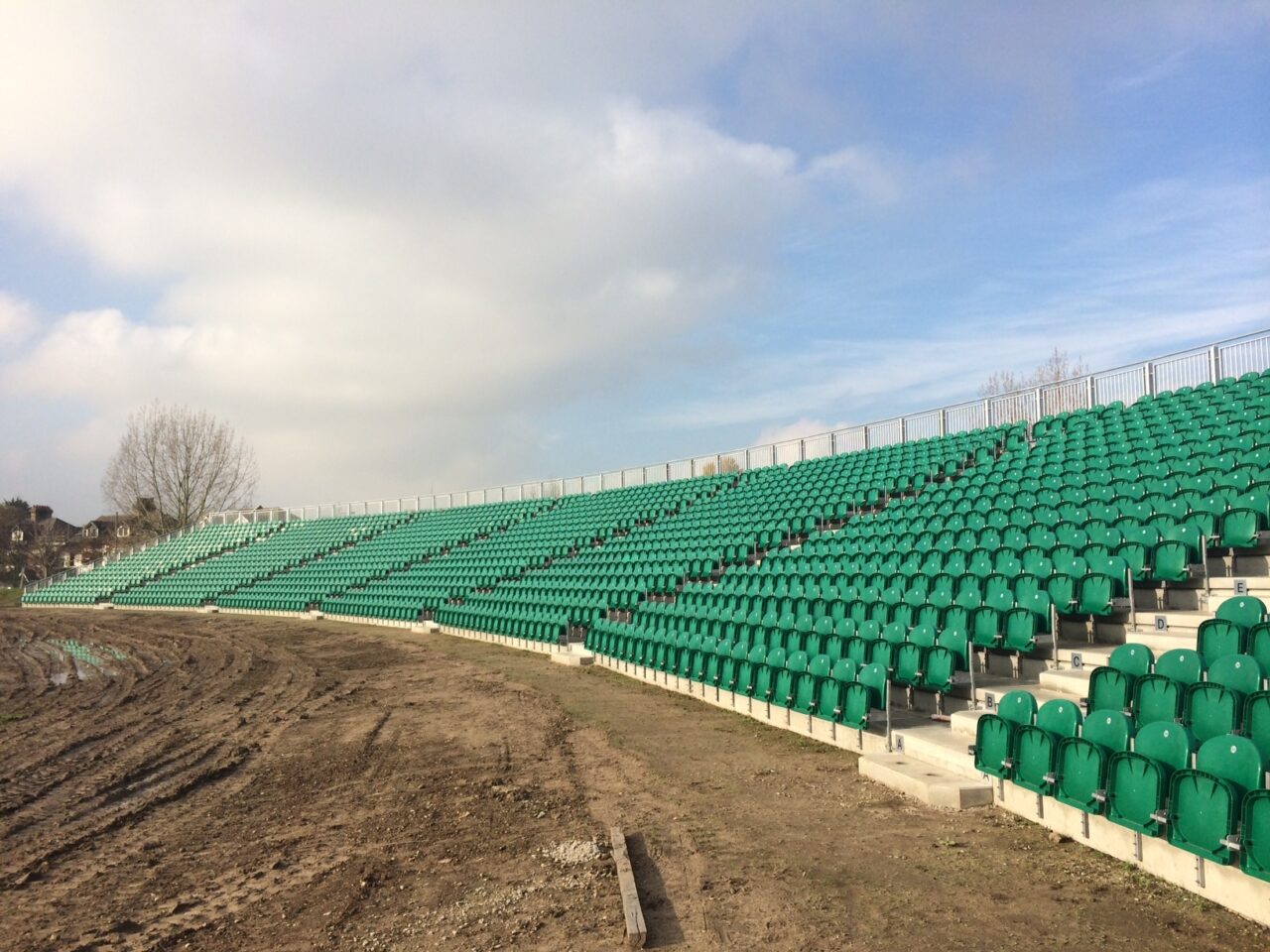 New permanent seating at Kent County Cricket Club, Stadia by GL events UK