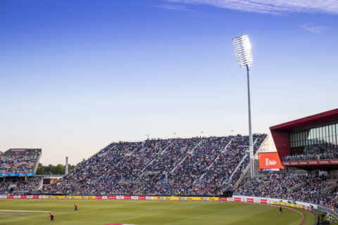 Temporary seating at Lancashire County Cricket Club, supplied by GL 极速赛车168官方开奖记录号码 events UK