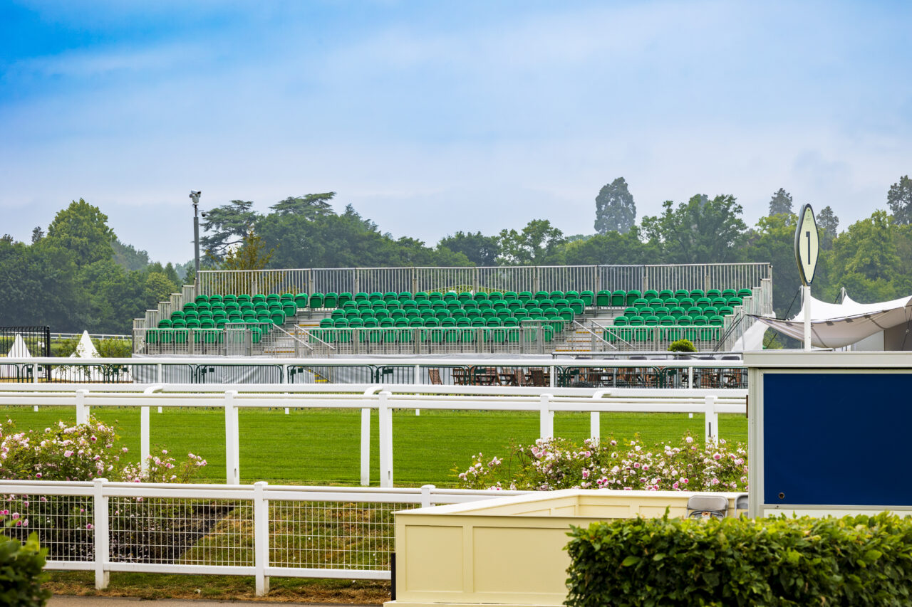 Temporary seating at Royal Ascot supplied by GL events UK