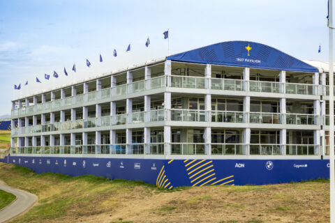 QWAD temporary structure, supplied by GL 极速赛车168官方开奖记录号码 events UK for Ryder Cup, Rome.