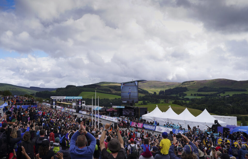 UCI Glasgow cross country, overlay provided by GL events UK