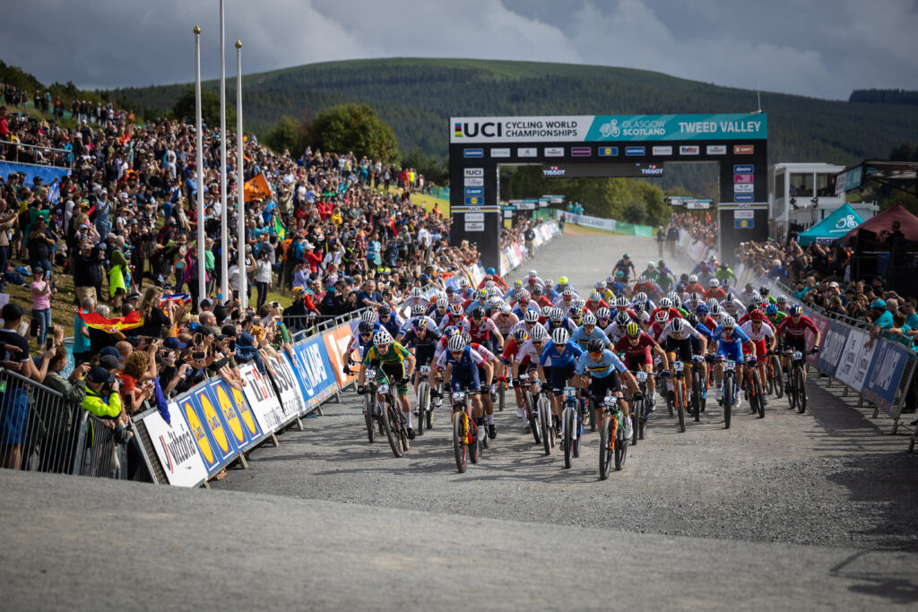 UCI Glasgow - mountain bike cross country - overlay provided by GL events UK