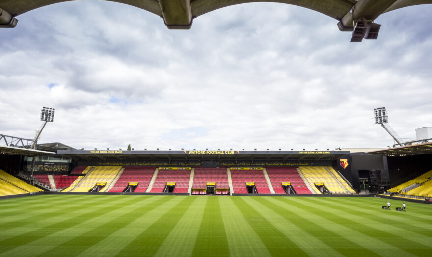 Sir Elton John stand at Vicarage Road, installed by GL events UK